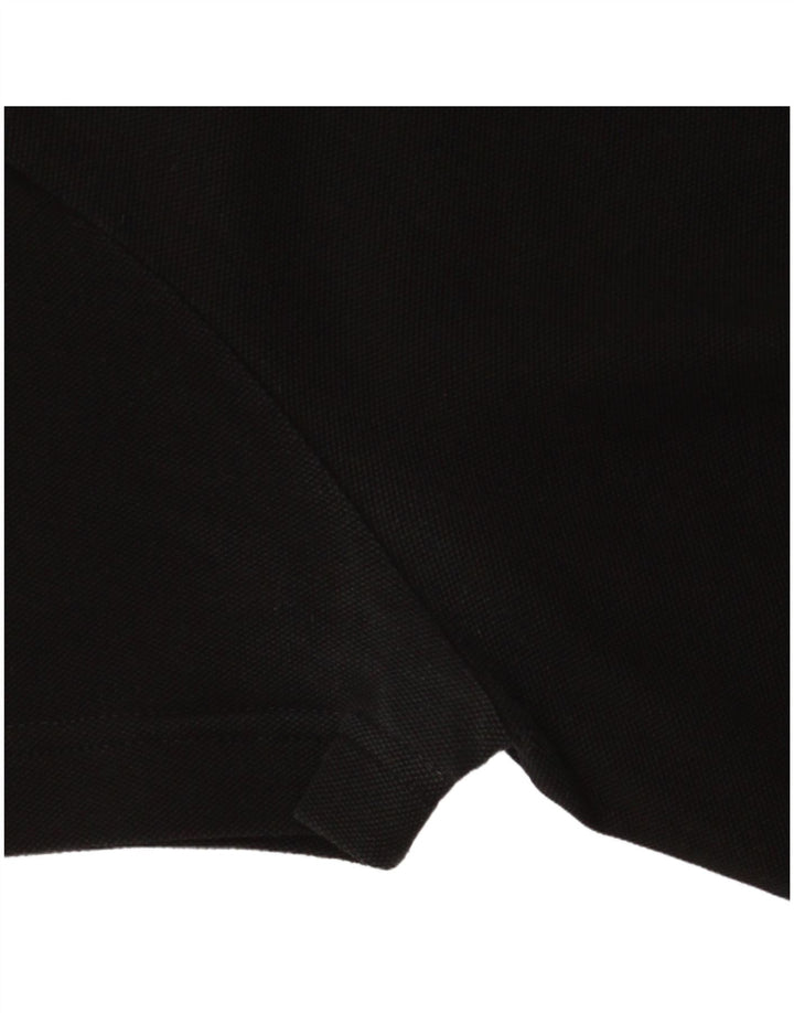 Polo da uomo LACOSTE taglia 3 piccola in cotone color block nero