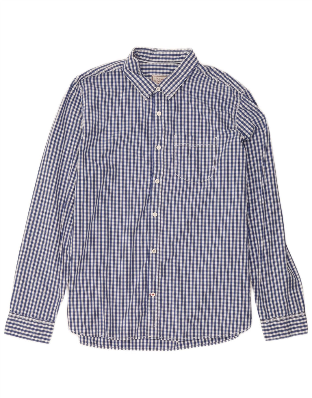 Camicia da uomo Fat Face Large in cotone a quadretti blu