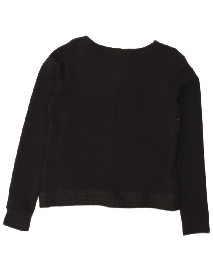 Felpa corta da donna Nike UK 10 piccola in cotone nero