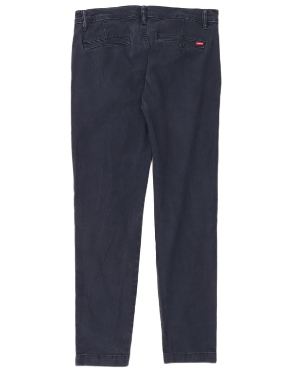 Pantaloni chino slim affusolati da uomo Levi's W34 L30 in cotone blu navy