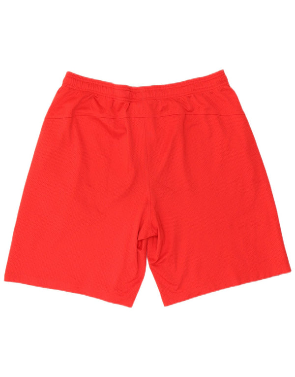 Pantaloncini sportivi Under Armour da uomo Heat Gear vestibilità ampia XL rosso poliestere