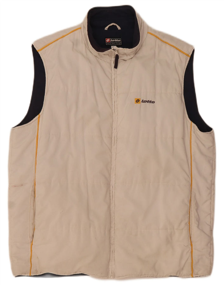 Gilet imbottito da uomo Lotto UK 38 beige medio