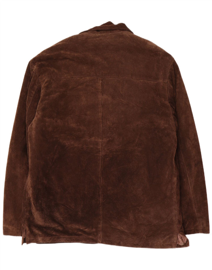 Giacca in pelle scamosciata da uomo J. C. Twidd IT 52 XL in pelle marrone