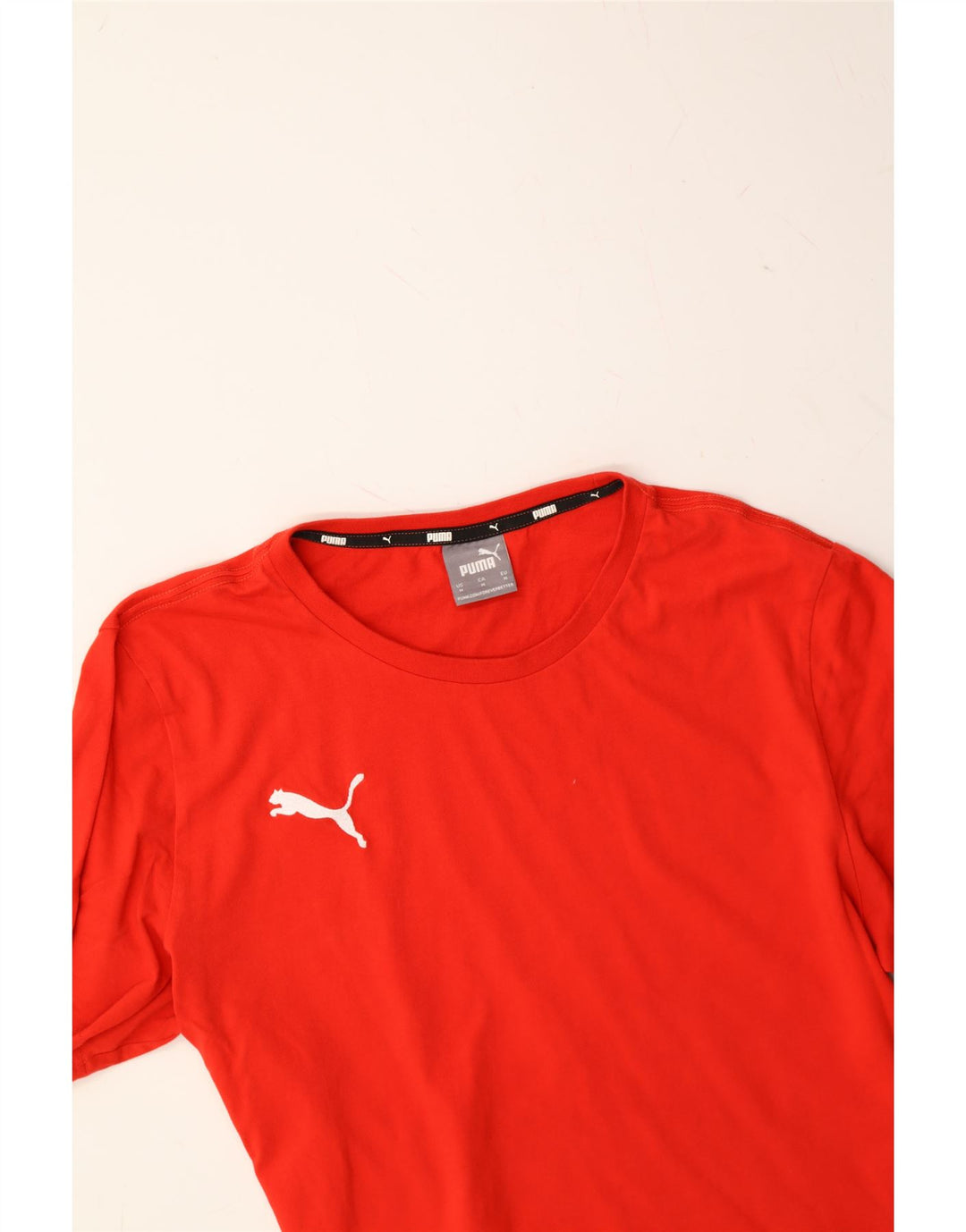 PUMA Mens T-Shirt Top Medium Red Cotton Vintage Puma and Second-Hand Puma from Messina Hembry 