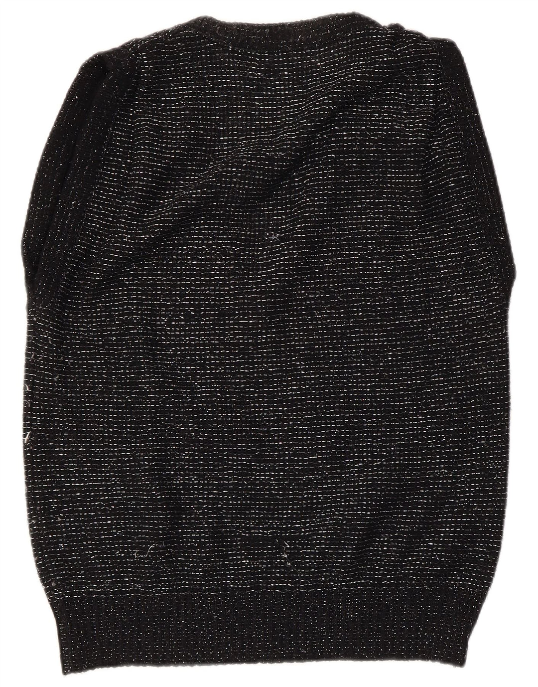 Canotta da donna VINTAGE EU 40/42 Acrilico chiazzato nero medio