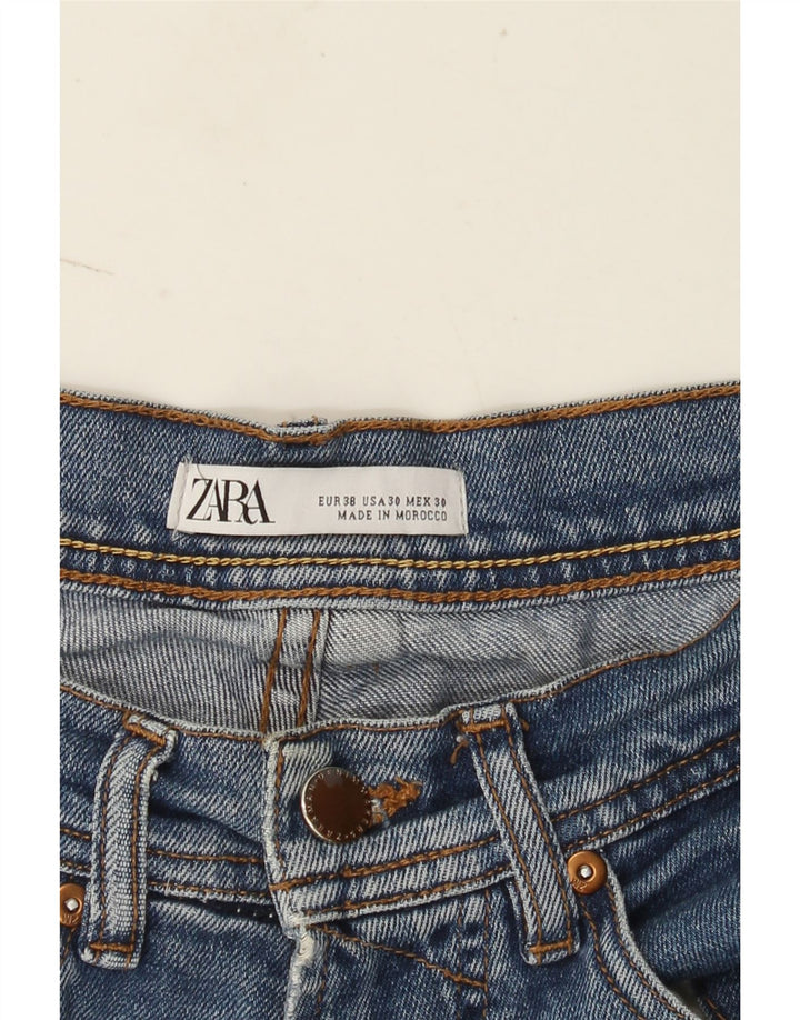 Jeans slim da uomo Zara EU 38 Small W30 L28 Blu