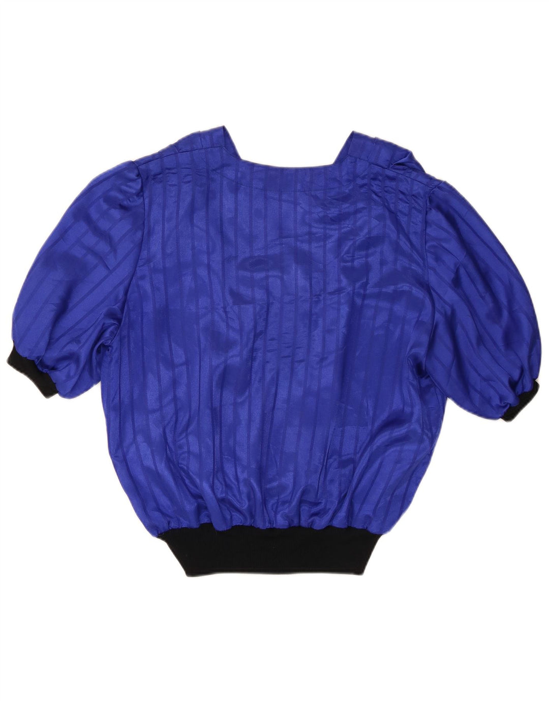 Camicetta vintage da donna Top UK 16 Large Blue Colourblock