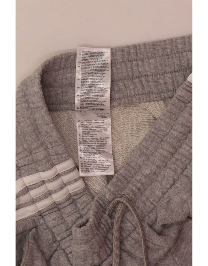 Pantaloncini sportivi Adidas da uomo piccoli in cotone chiazzato grigio