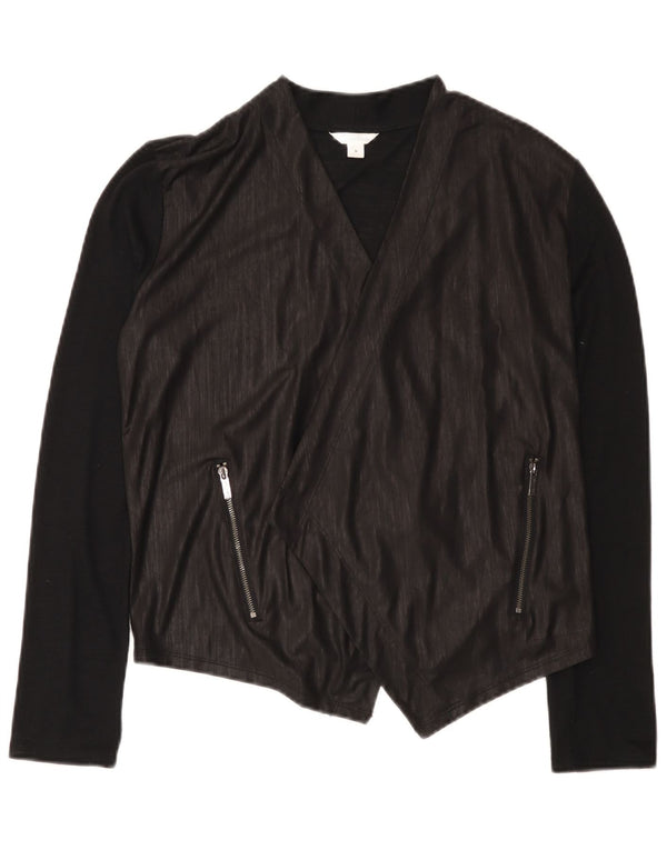 Maglione cardigan da donna Calvin Klein UK 10 Small Black Colourblock
