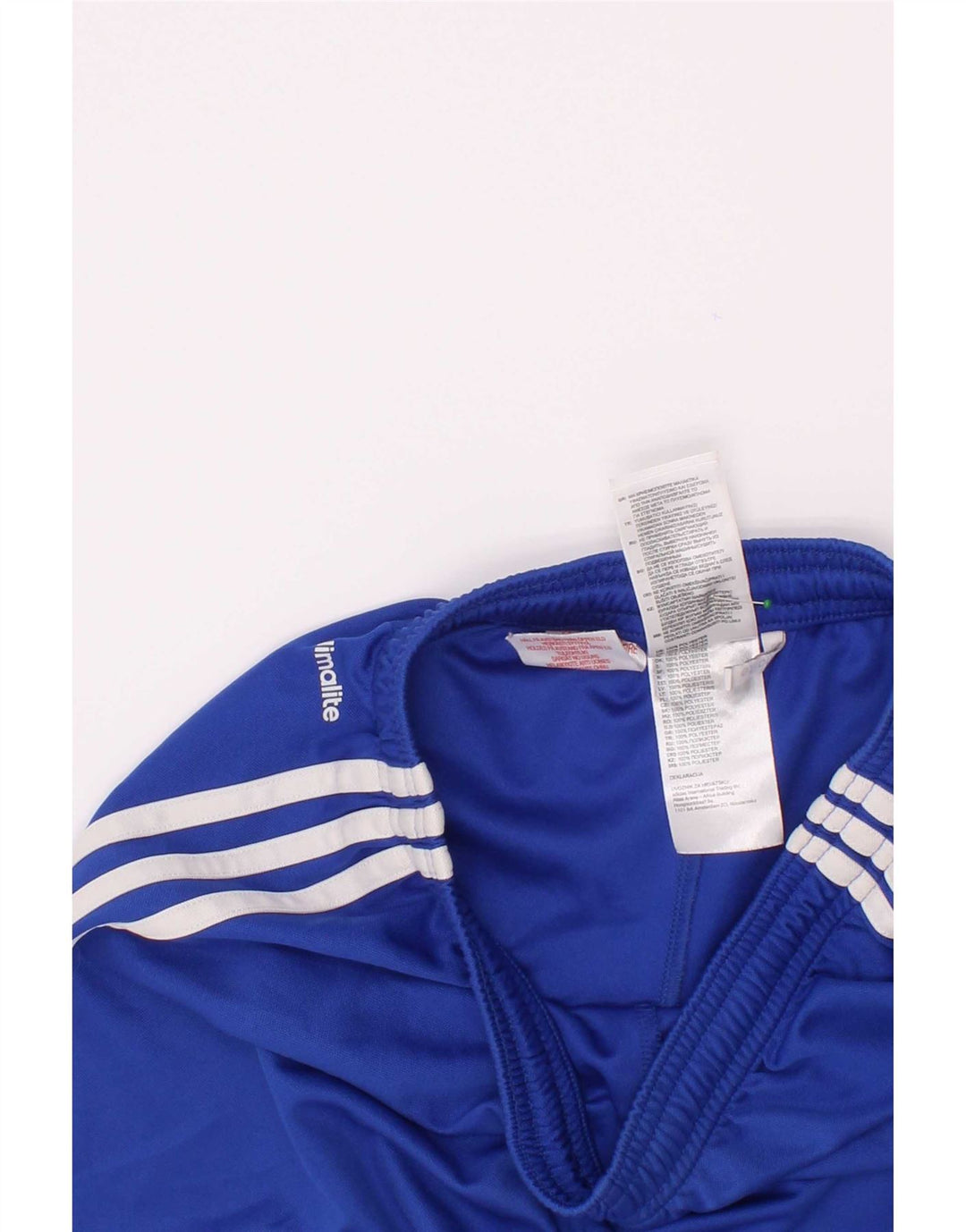 Pantaloncini sportivi Adidas Climalite da ragazzo 11-12 anni in poliestere blu