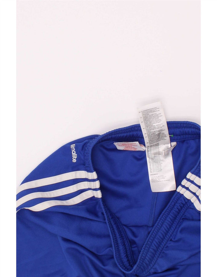 Pantaloncini sportivi Adidas Climalite da ragazzo 11-12 anni in poliestere blu