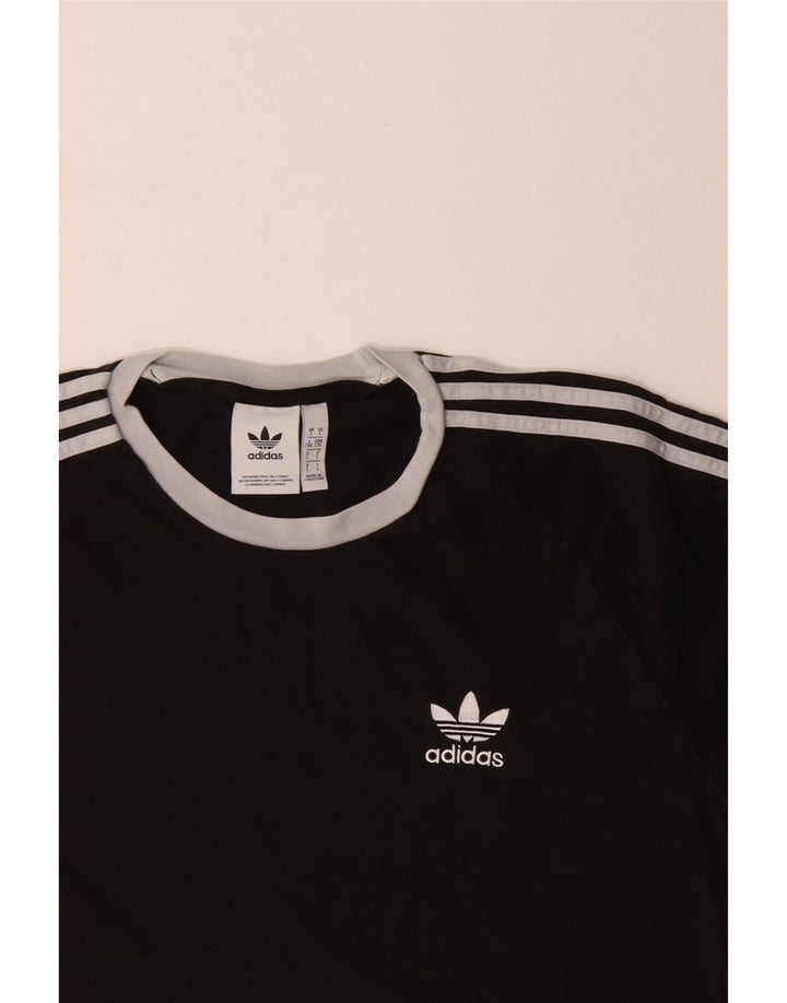 T-shirt da uomo ADIDAS Top grande in cotone nero