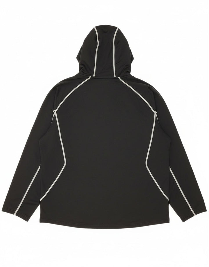 Felpa con cappuccio grafica da uomo Under Armour grande nera