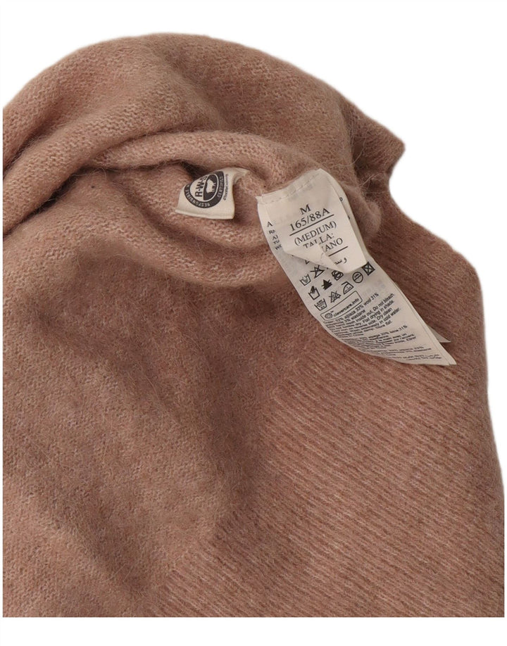 ALL SAINTS Maglione corto con scollo a barca da donna UK 14 Rosa medio