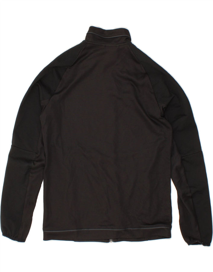 ADIDAS Boys Climalite Tracksuit Top Jacket 11-12 Years Black Polyester Vintage Adidas and Second-Hand Adidas from Messina Hembry 