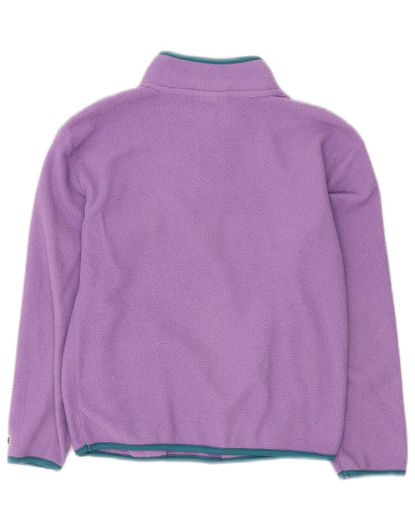 Maglione in pile per ragazze CHAMPION con collo con zip, 10-11 anni, poliestere viola medio