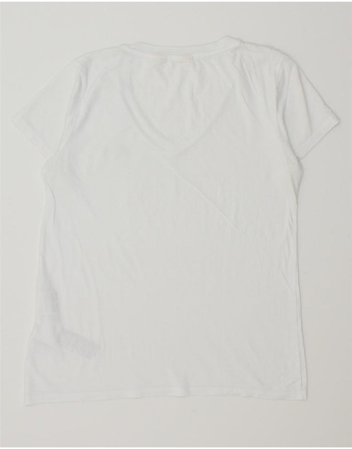 LEVI'S Womens T-Shirt Top UK 10 Small White Cotton Vintage Levi's and Second-Hand Levi's from Messina Hembry 