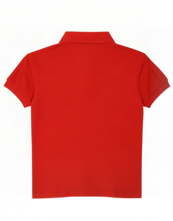 Polo corta da donna Lacoste taglia 40 cotone rosso medio