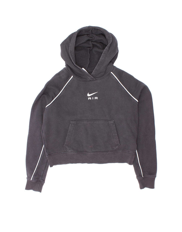Felpa con cappuccio grafica Nike per ragazze, 12-13 anni, grande, cotone nero