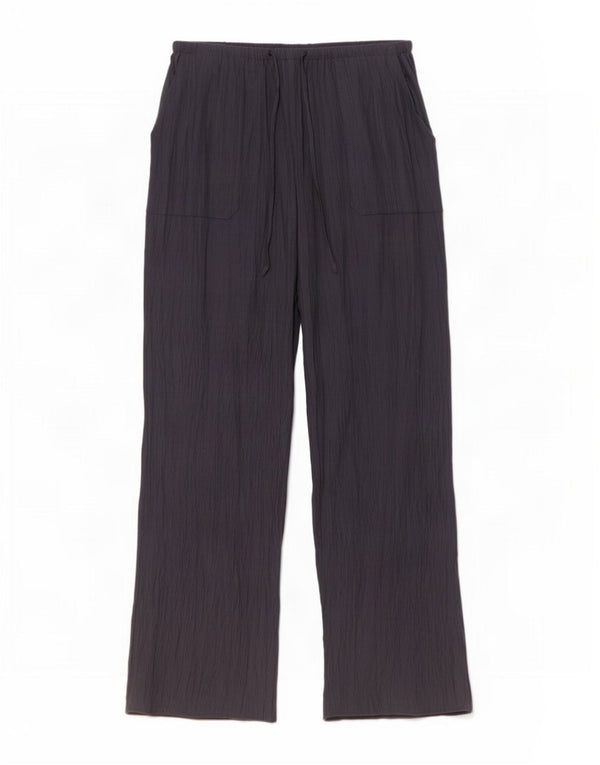 Pantaloni casual a gamba larga da donna Zara Large W32 L31 viscosa grigia