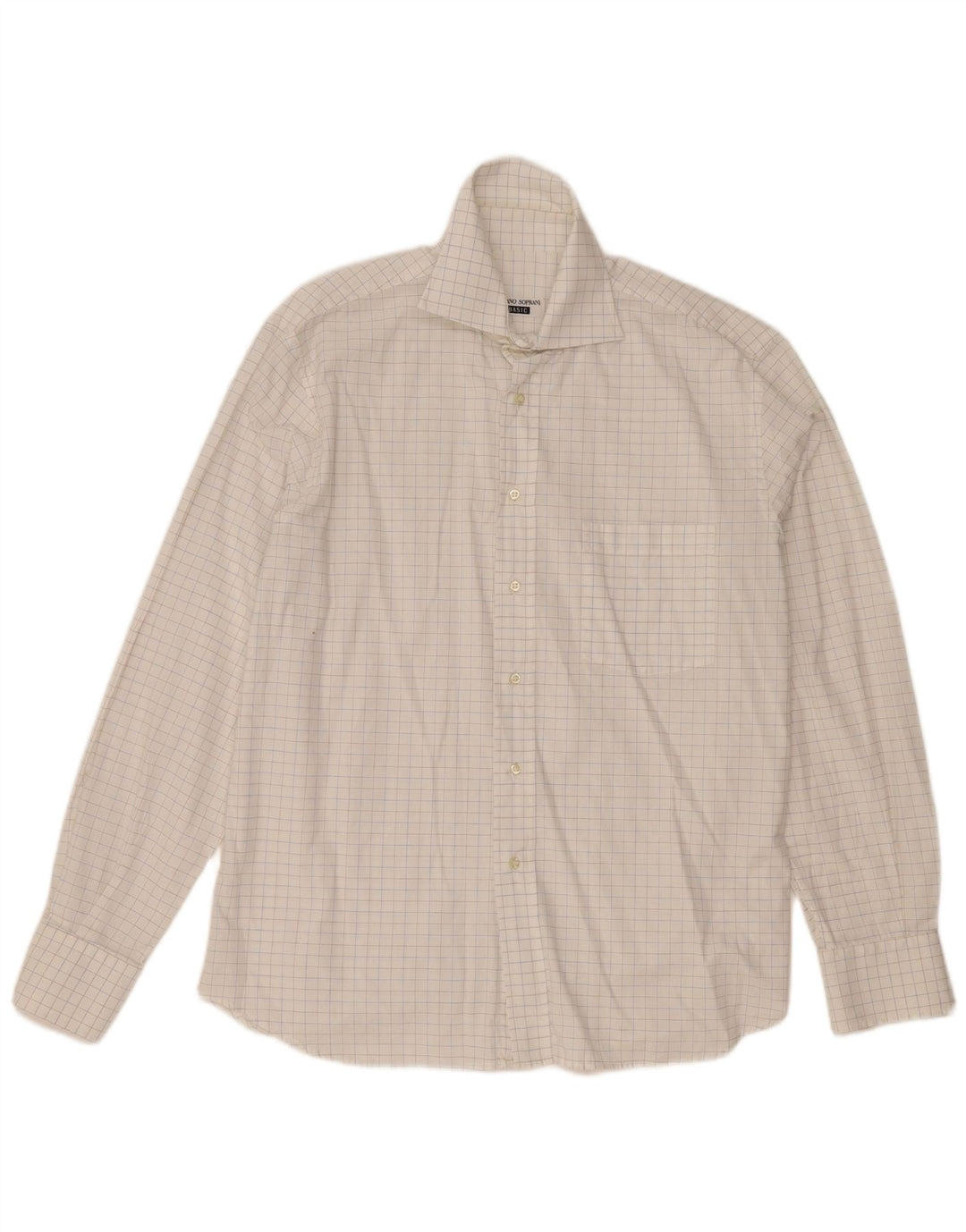 Camicia da uomo Luciano Soprani a quadri bianchi grandi
