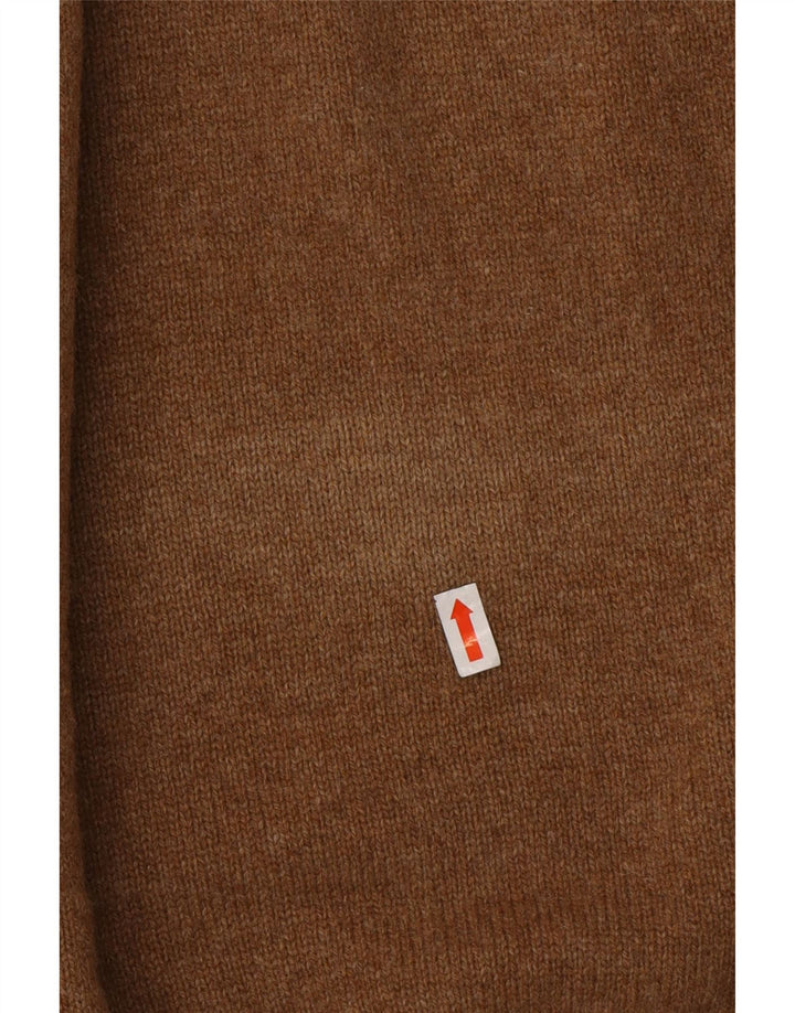 MARLBORO CLASSICS Maglione da uomo con collo con zip 2XL Lana marrone