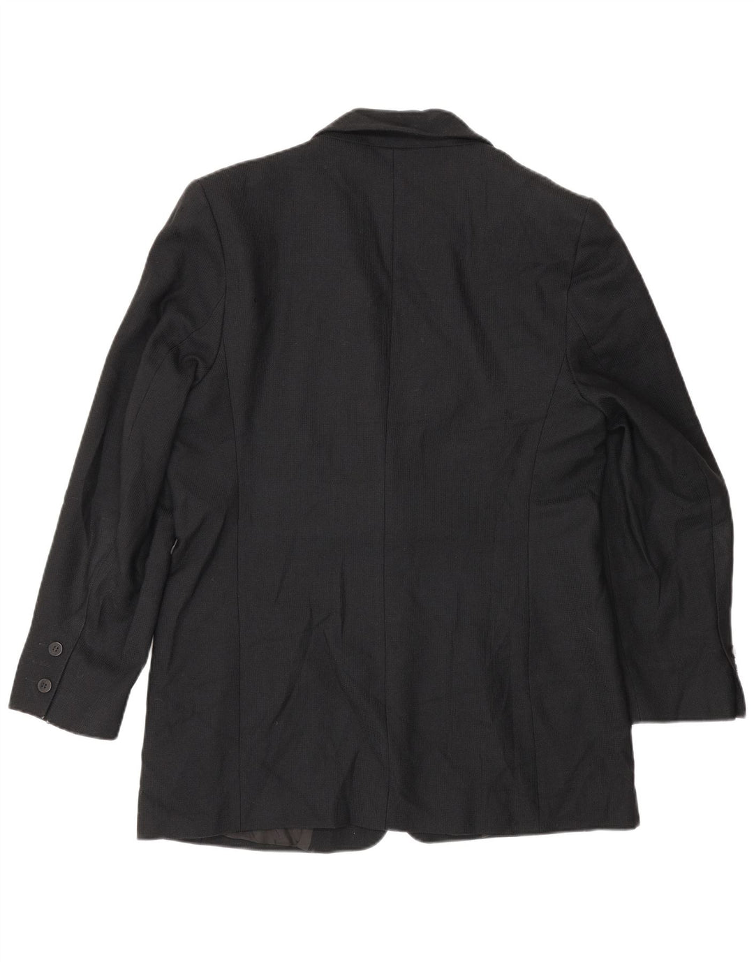 Giacca blazer a 1 bottone Marks & Spencer da donna UK 16 grande lana nera