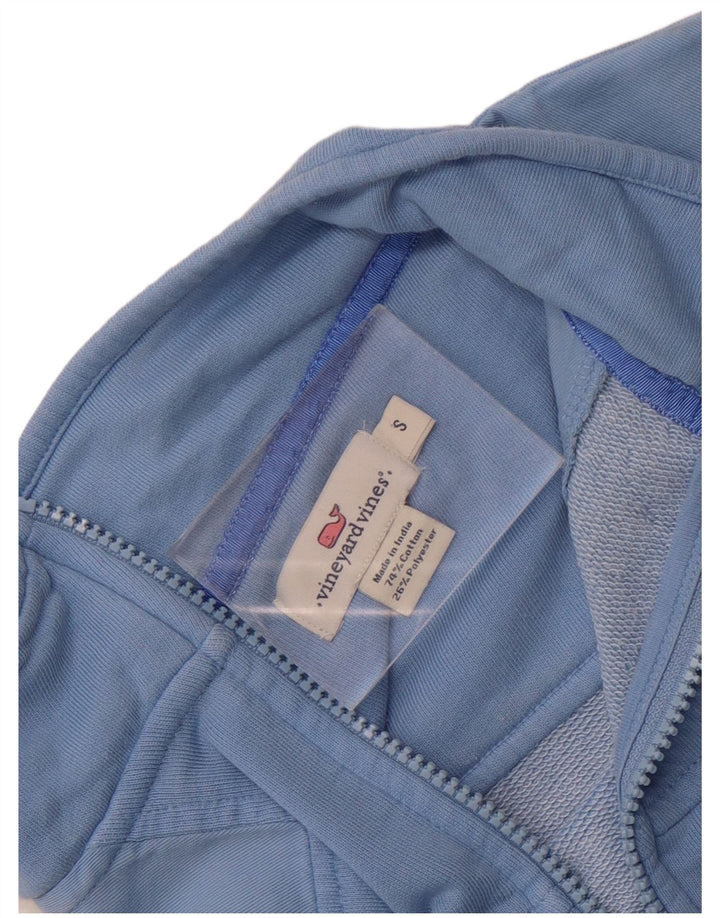 Vineyard Vines Felpa da donna oversize con collo con zip Maglione UK 10 Piccolo Blu