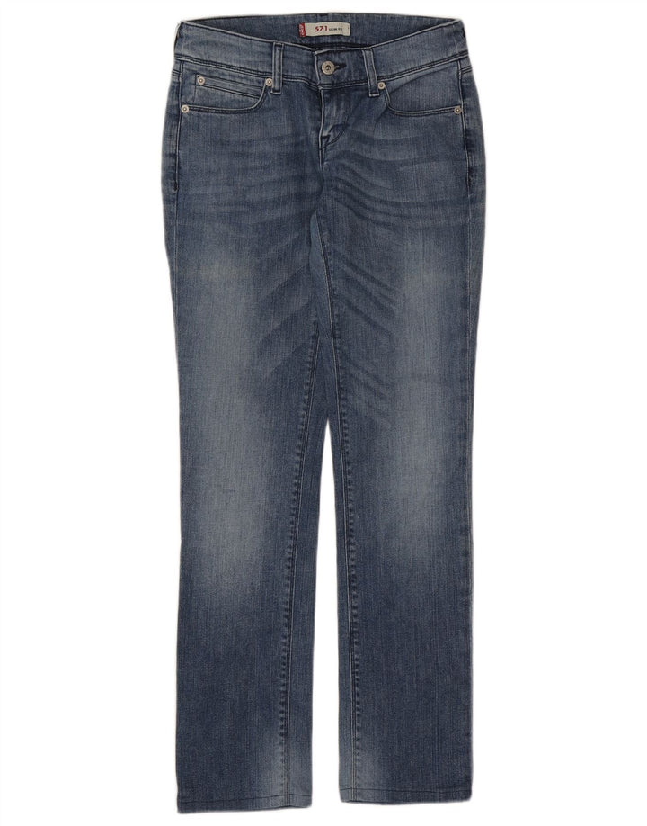 Jeans Levi's 571 Slim da donna W28 L30 in cotone blu