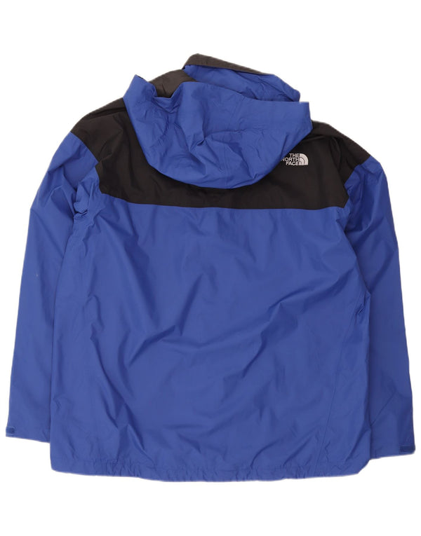 The North Face Giacca antipioggia da uomo Hyvent con cappuccio UK 42 XL Blu Colourblock