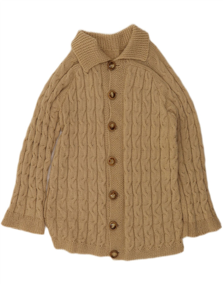 Maglione cardigan da uomo vintage XL Beige