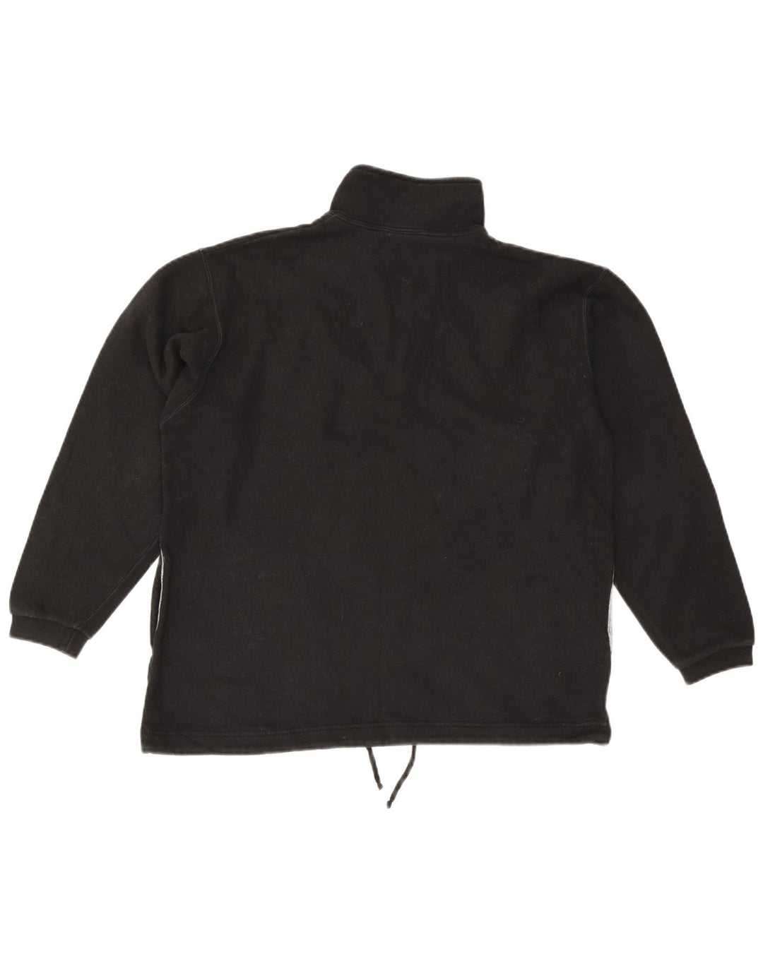 Felpa da donna con zip e collo Champion, UK 14, cotone nero medio