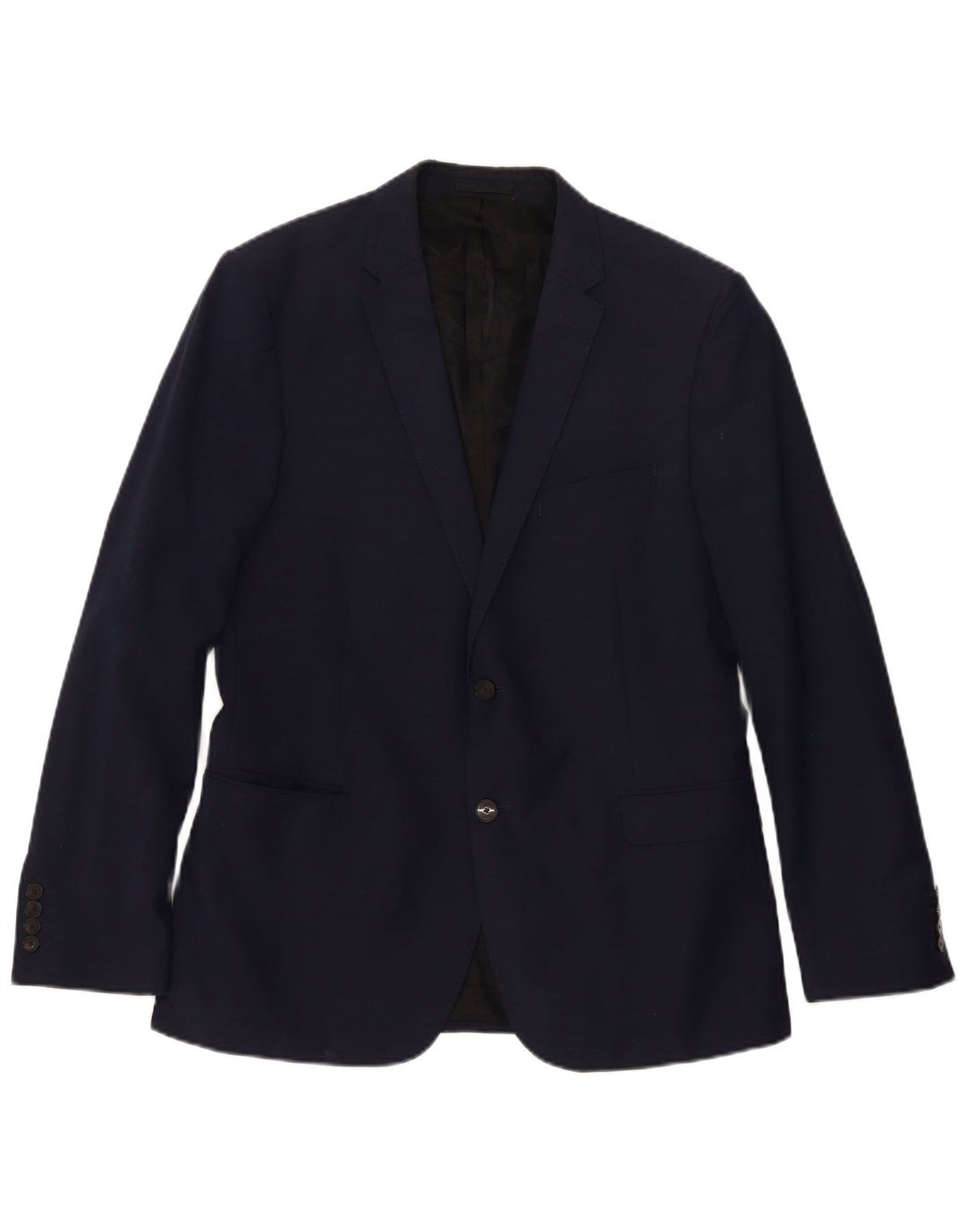 Giacca blazer da uomo a 2 bottoni John Lewis UK 38 lana blu navy media