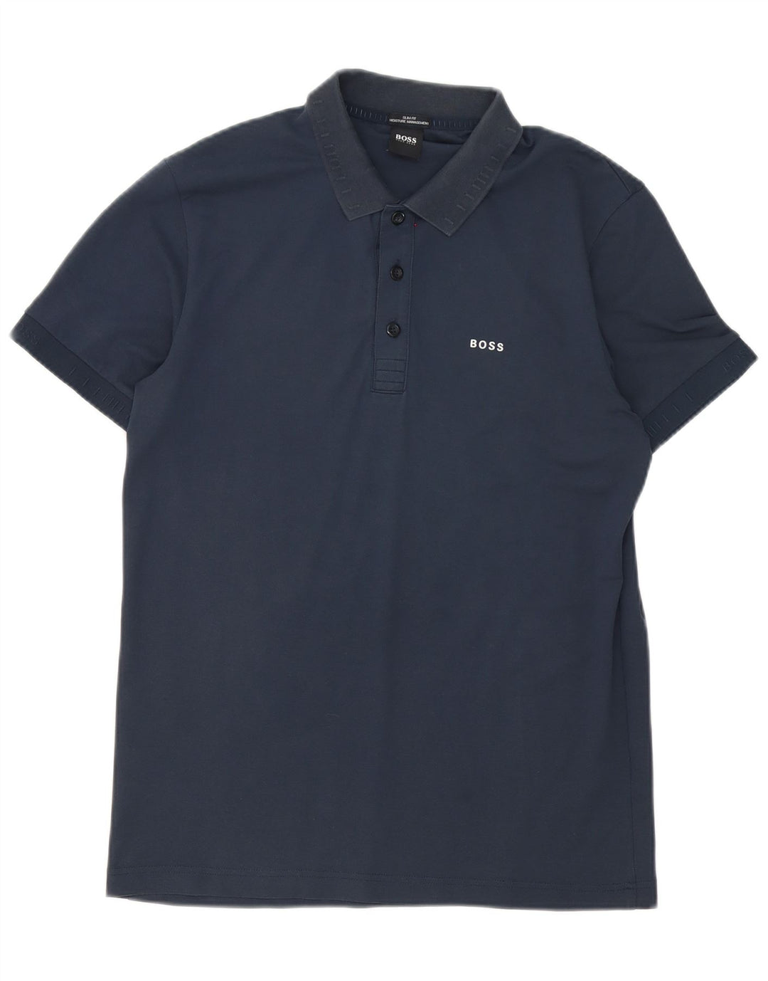 Polo da uomo slim fit Hugo Boss blu navy medio