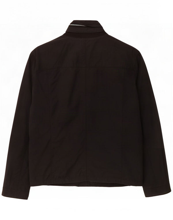Geox Giacca da uomo Respira con cappuccio Utility UK 42 XL Cotone nero