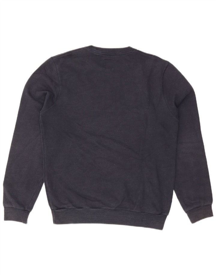 Felpa grafica da uomo Jack Wills Maglione medio in cotone blu navy
