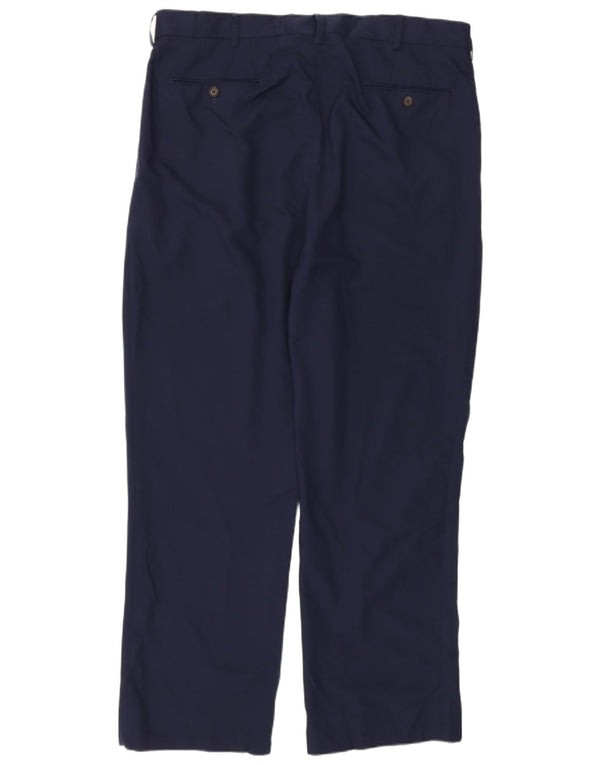 Pantaloni da completo da uomo Polo Ralph Lauren W36 L29 poliestere blu navy