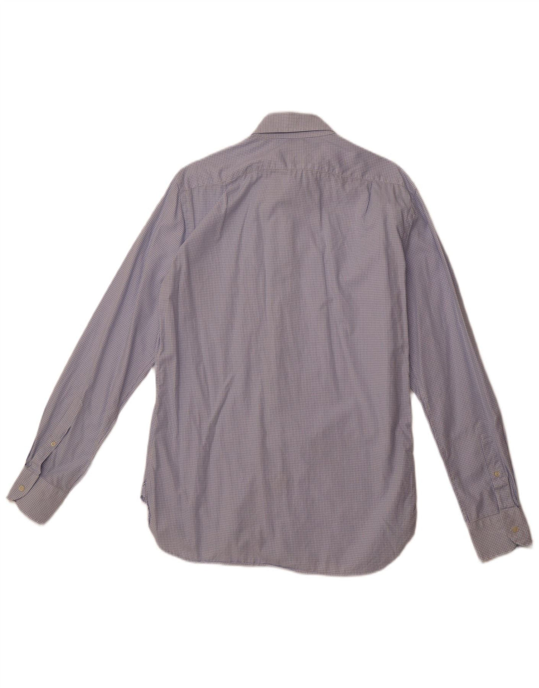 BOGGI Camicia da uomo su misura taglia 40 15 3/4 a quadri blu medio