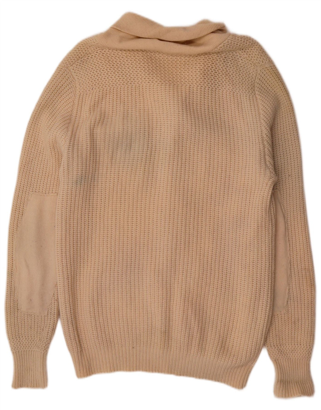 Maglione cardigan da uomo Gas XL in lana beige