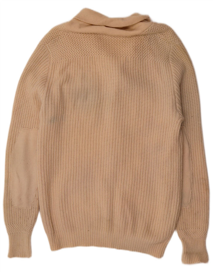 Maglione cardigan da uomo Gas XL in lana beige