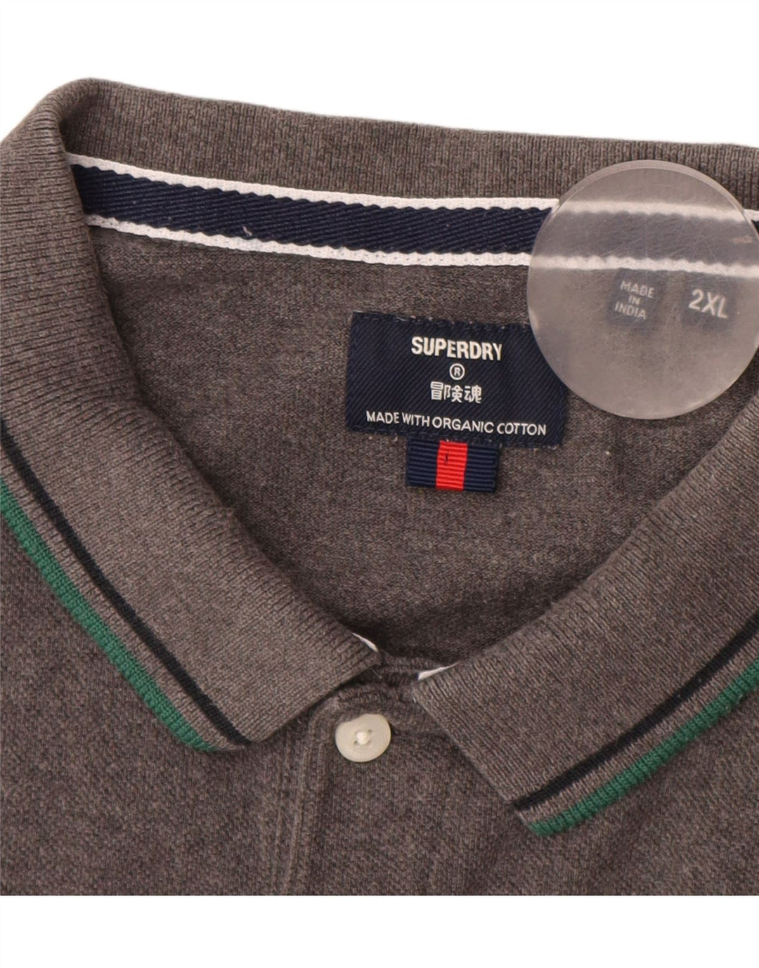 Polo da uomo Superdry 2XL in cotone grigio
