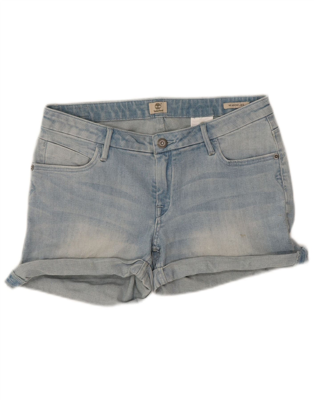 Pantaloncini di jeans da donna Timberland W29 cotone blu medio