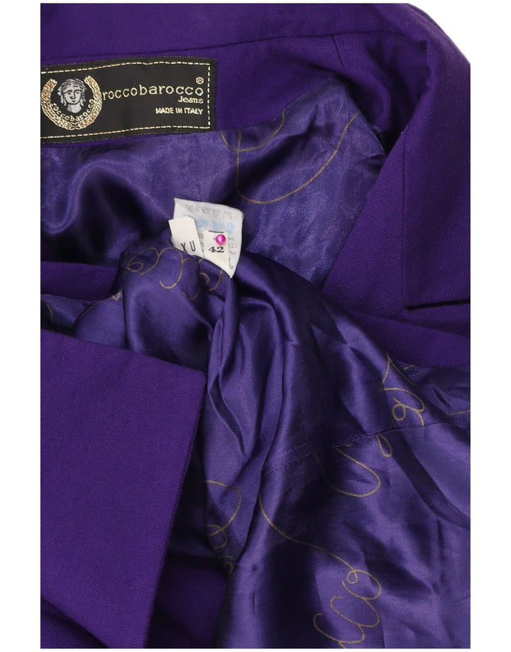 Giacca Blazer Doppiopetto Donna ROCCOBAROCCO IT 42 Viola Medio