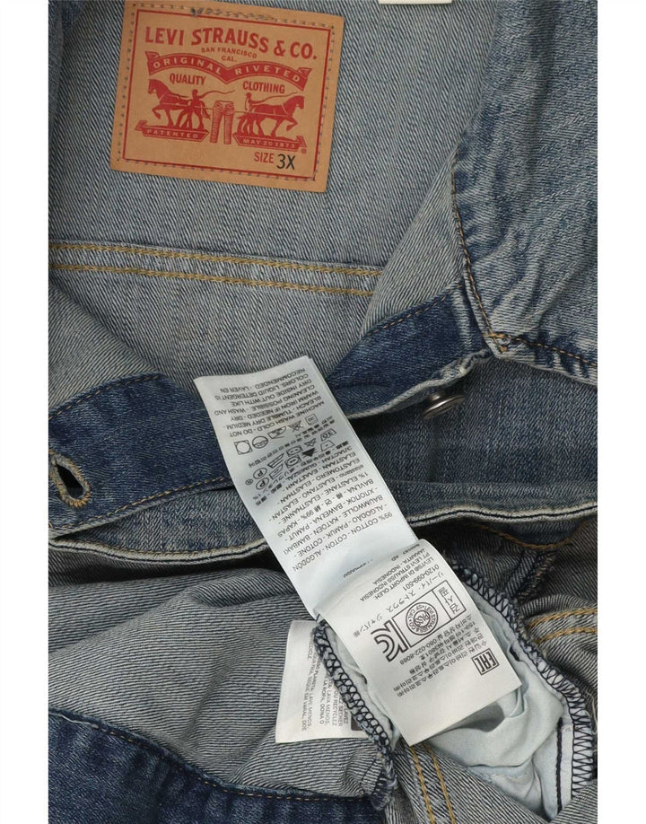 Giacca in denim da donna Levi's UK 22 3XL cotone blu classico