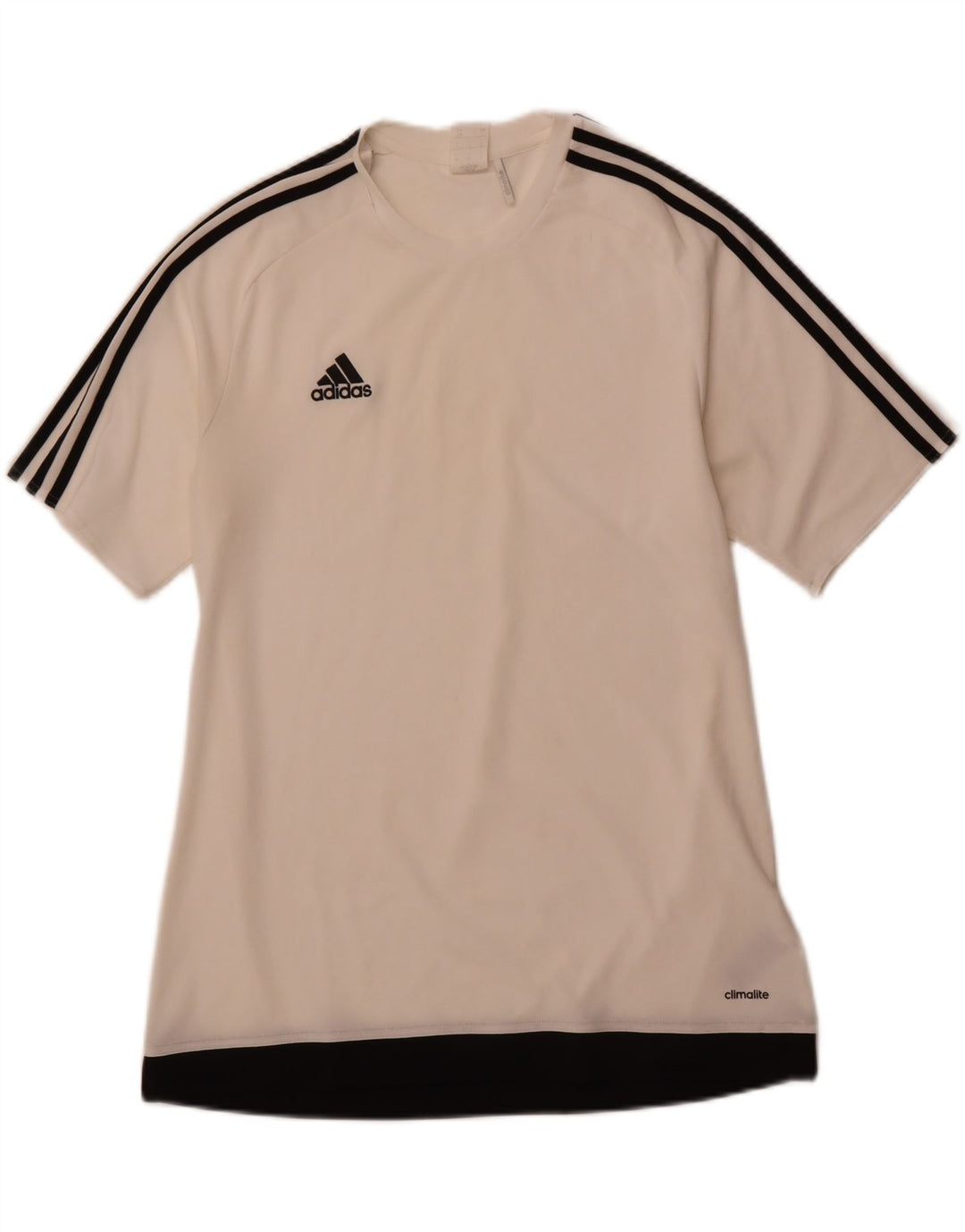 T-shirt ADIDAS da uomo Climalite, grande, in poliestere bianco