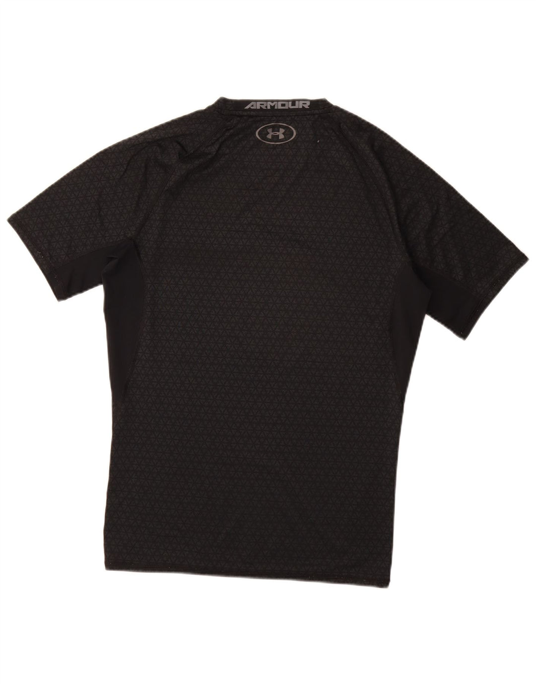 T-shirt da uomo UNDER ARMOUR Heat Gear Top grande sintetico grigio geometrico