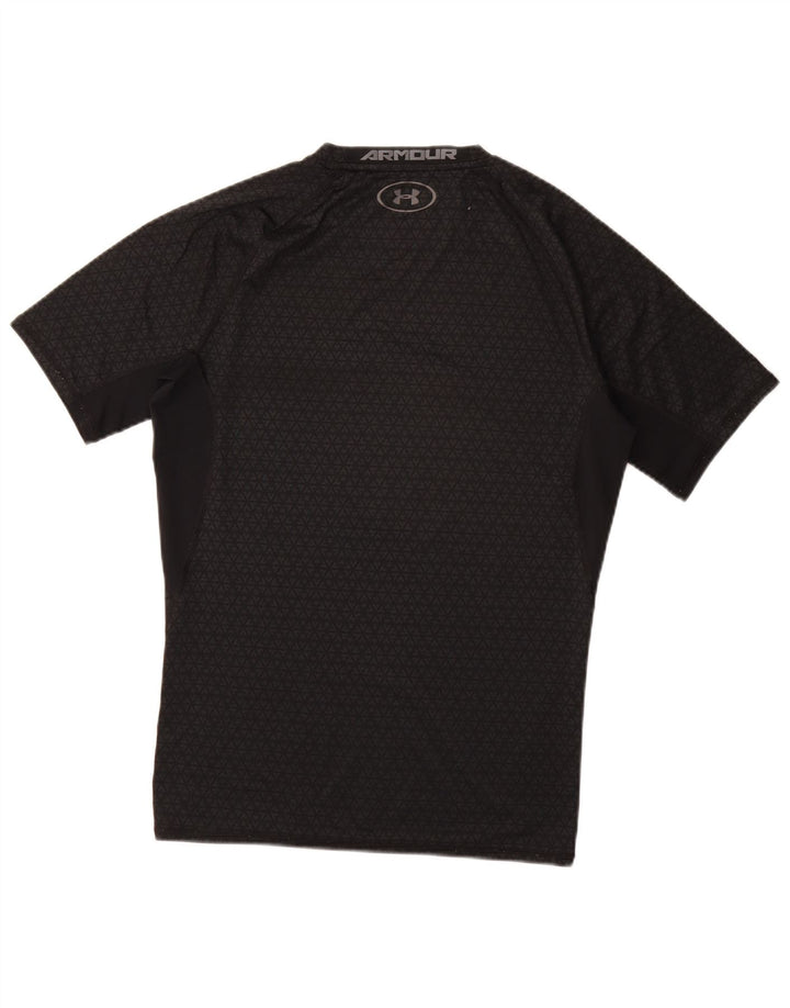 T-shirt da uomo UNDER ARMOUR Heat Gear Top grande sintetico grigio geometrico