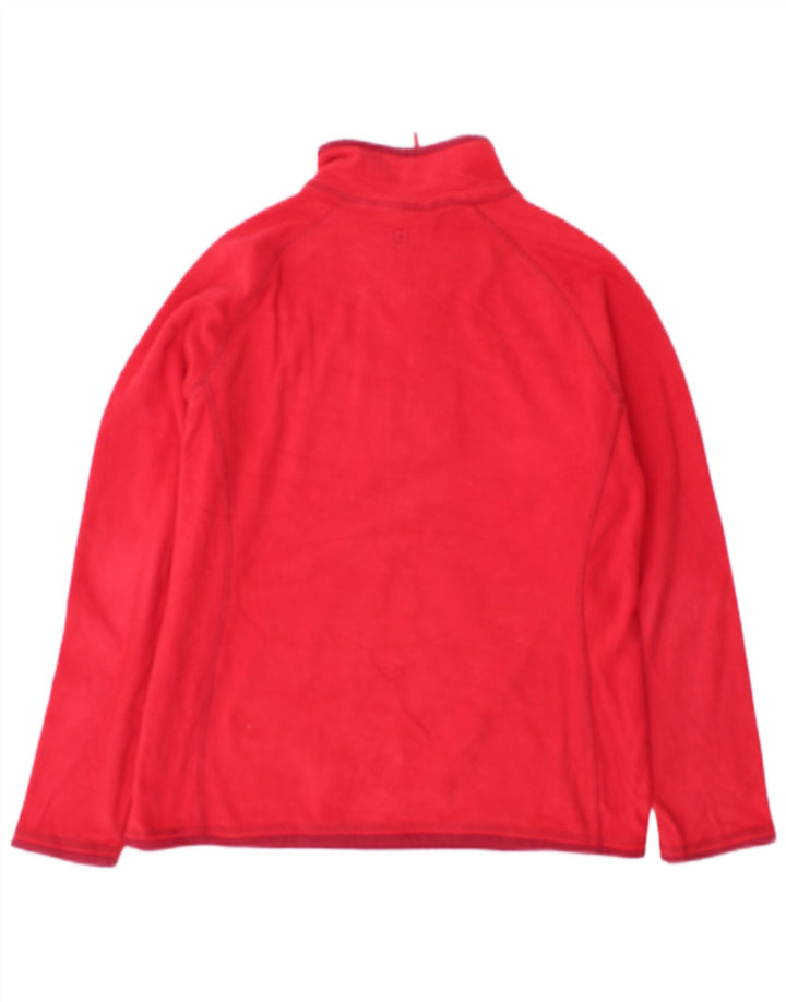 Maglione in pile da donna con collo e zip Mountain Warehouse UK 14 Large Rosso Poliestere