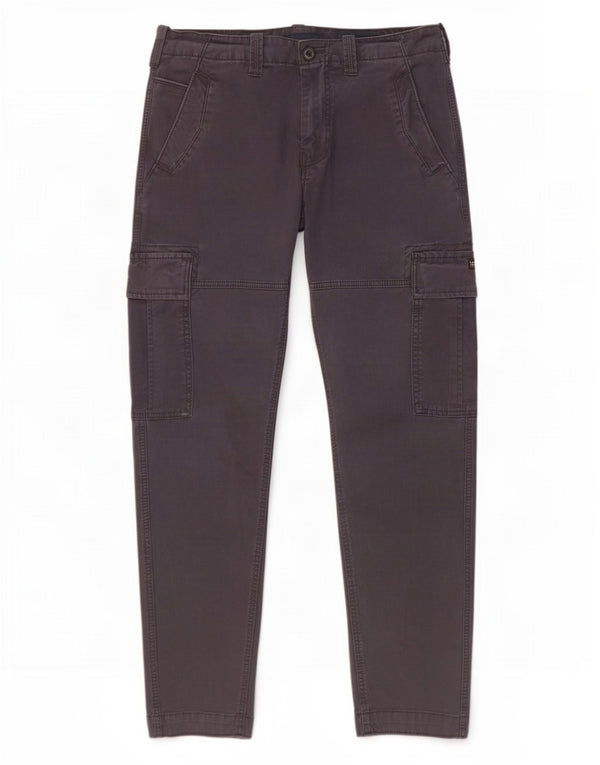 Pantaloni cargo dritti da uomo Superdry W30 L30 in cotone blu navy