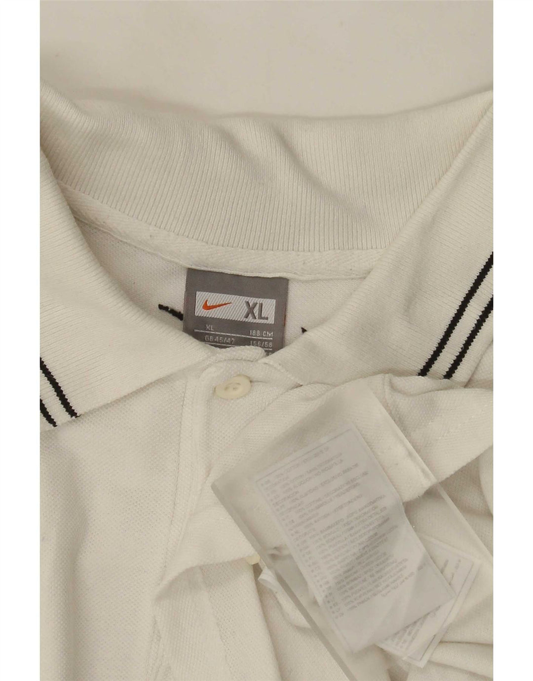 Polo grafica da uomo Nike XL in cotone bianco